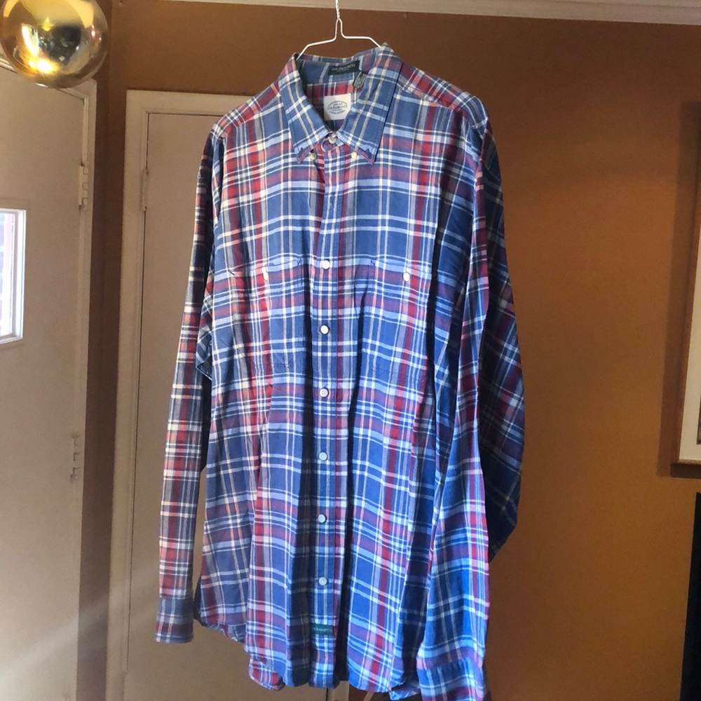 Casual men’s button down collar shirt .